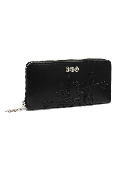 A&G ROUND ZIPPER WALLET / CROSS