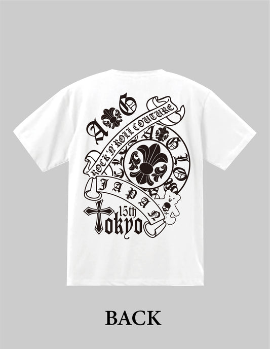 A&GJAPAN15th ANNIV TEE/WHITE【3営業日発送】