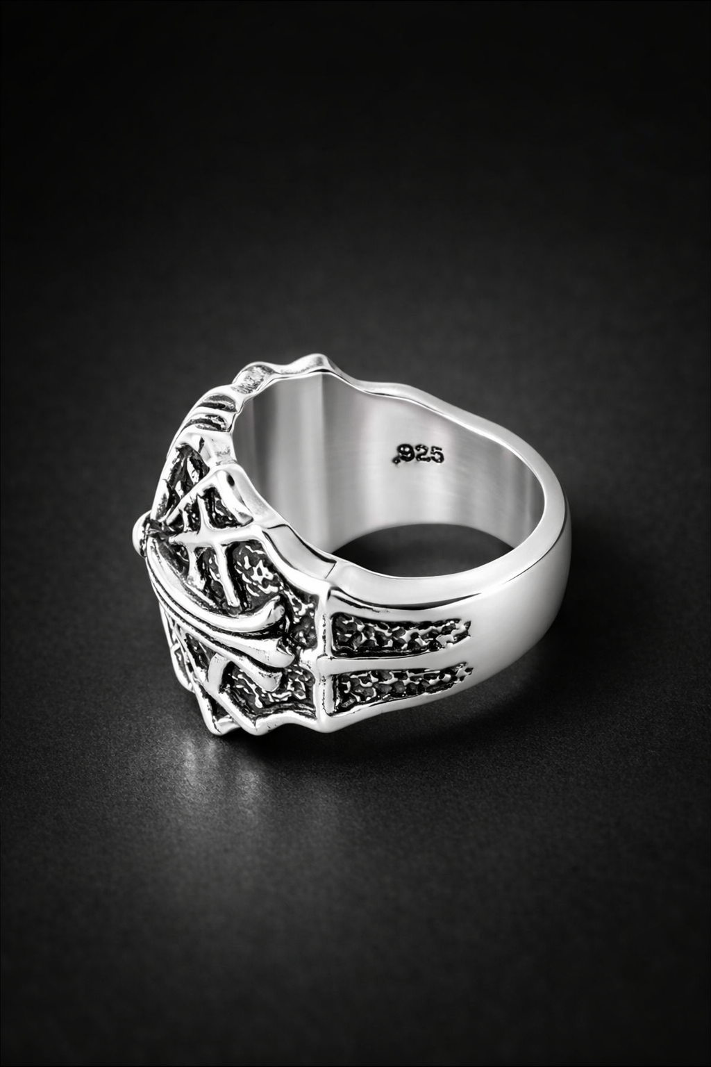 A&G【受注】SPIDER WEB CROSS RING