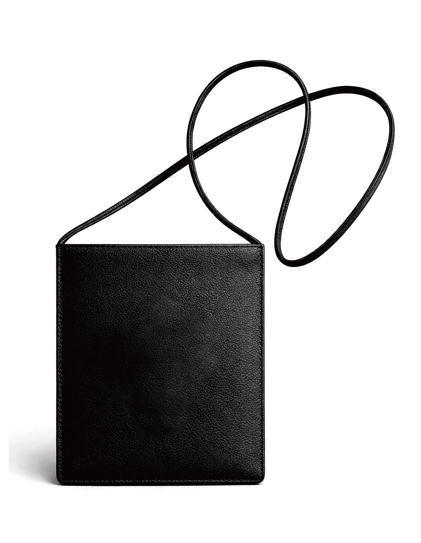 A&G【受注】BLACK LEATHER SHOULDER MINI BAG CROSS45