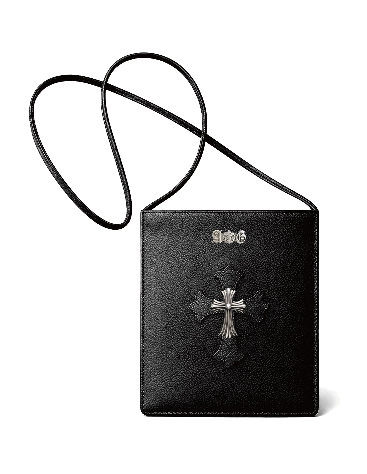 A&G【受注】BLACK LEATHER SHOULDER MINI BAG CROSS45 – AGTOKYO
