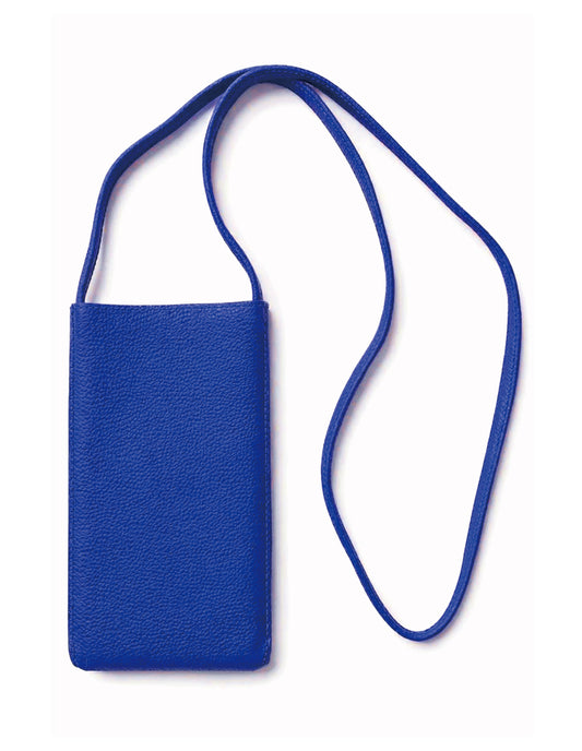 A&G 【受注】BLUE LEATHER MOBILE POUCH FDL45