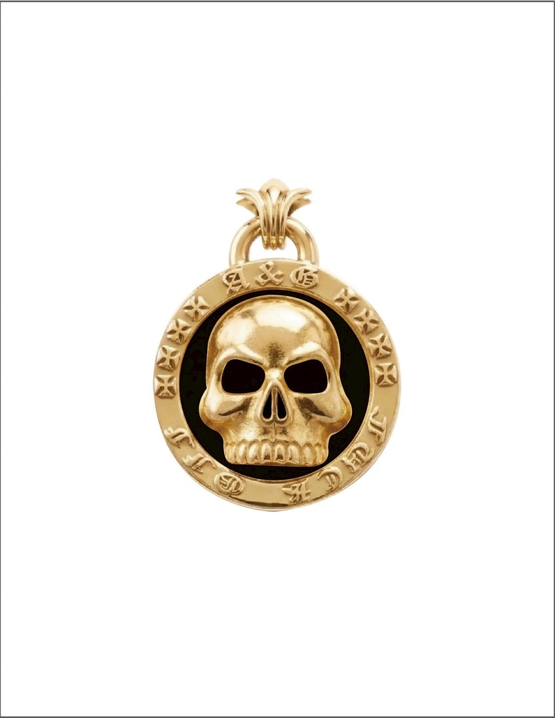 A&G【時価・受注】18k MEDAL PENDANT TOP/SKULL