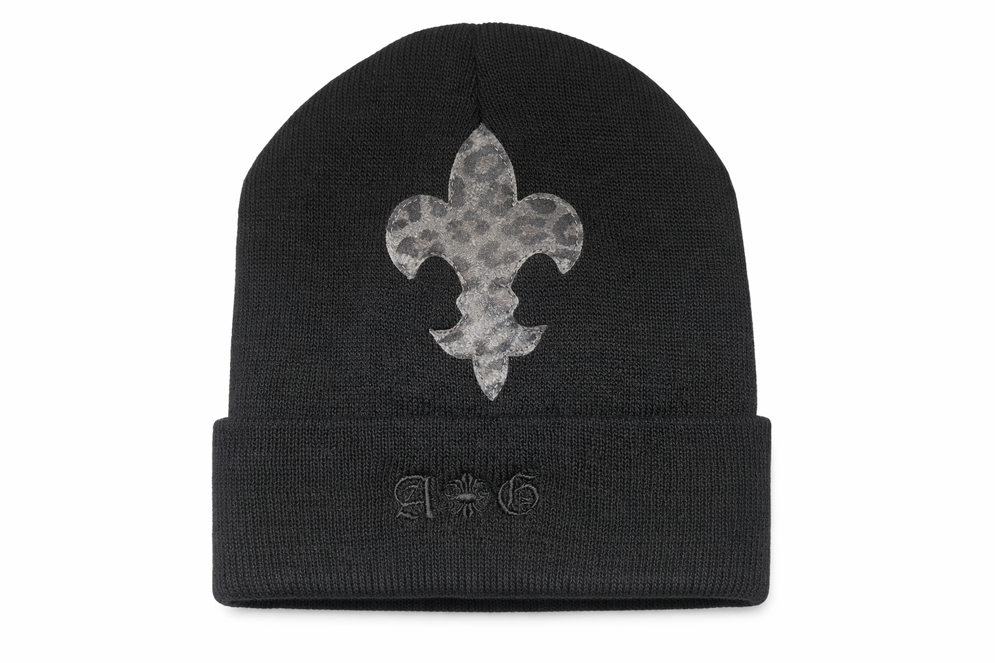 A&G LEATHER Leopard FDL KNIT CAP