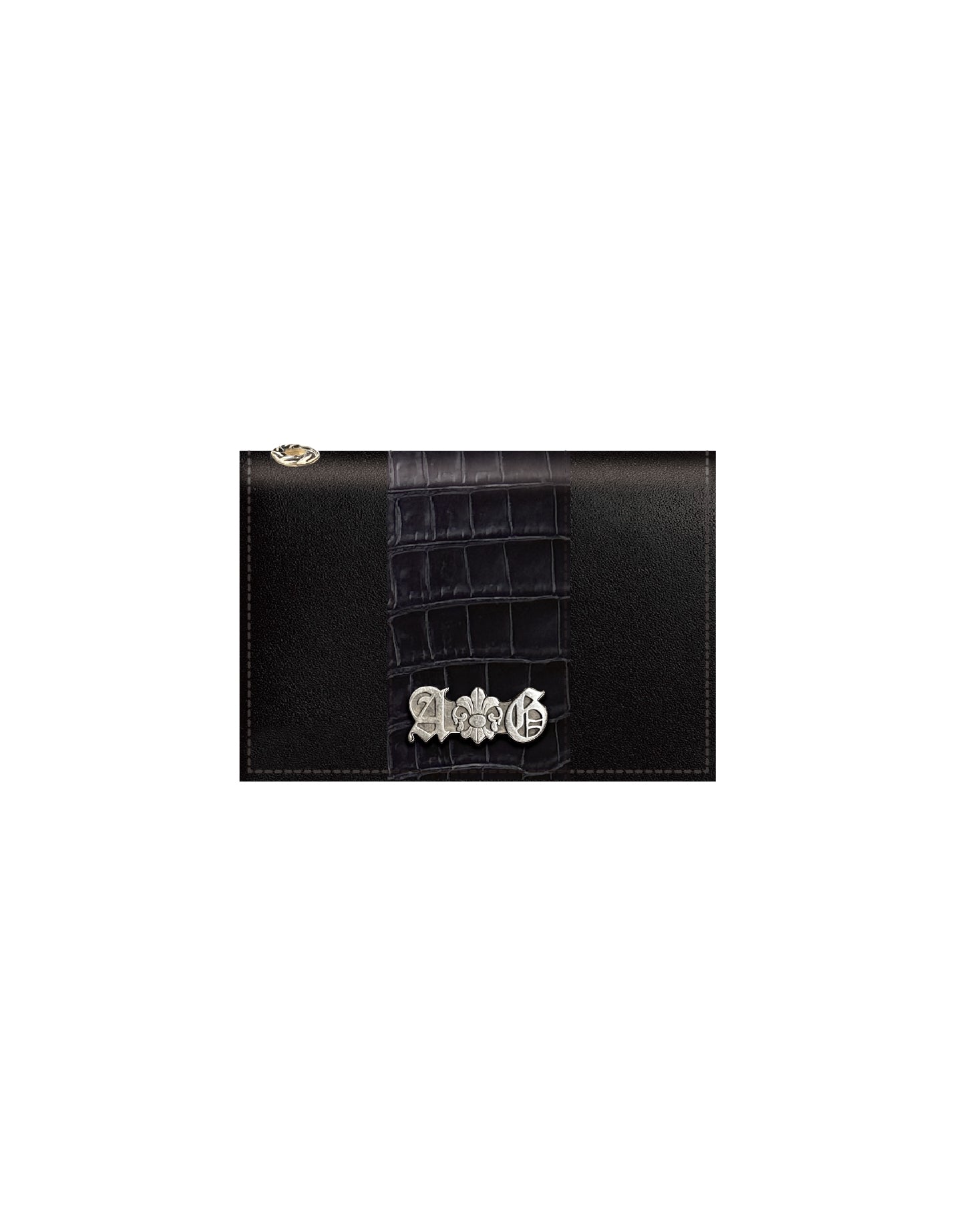 【セット販売】【受注】A&G15th CROCODILE & COW  CLUTCH BAG & MINI WALLET SET