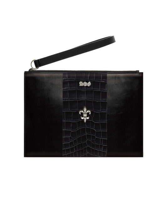 【セット販売】【受注】A&G15th CROCODILE & COW CLUTCH BAG+FDL45orCROSS45 & MINI WALLET SET