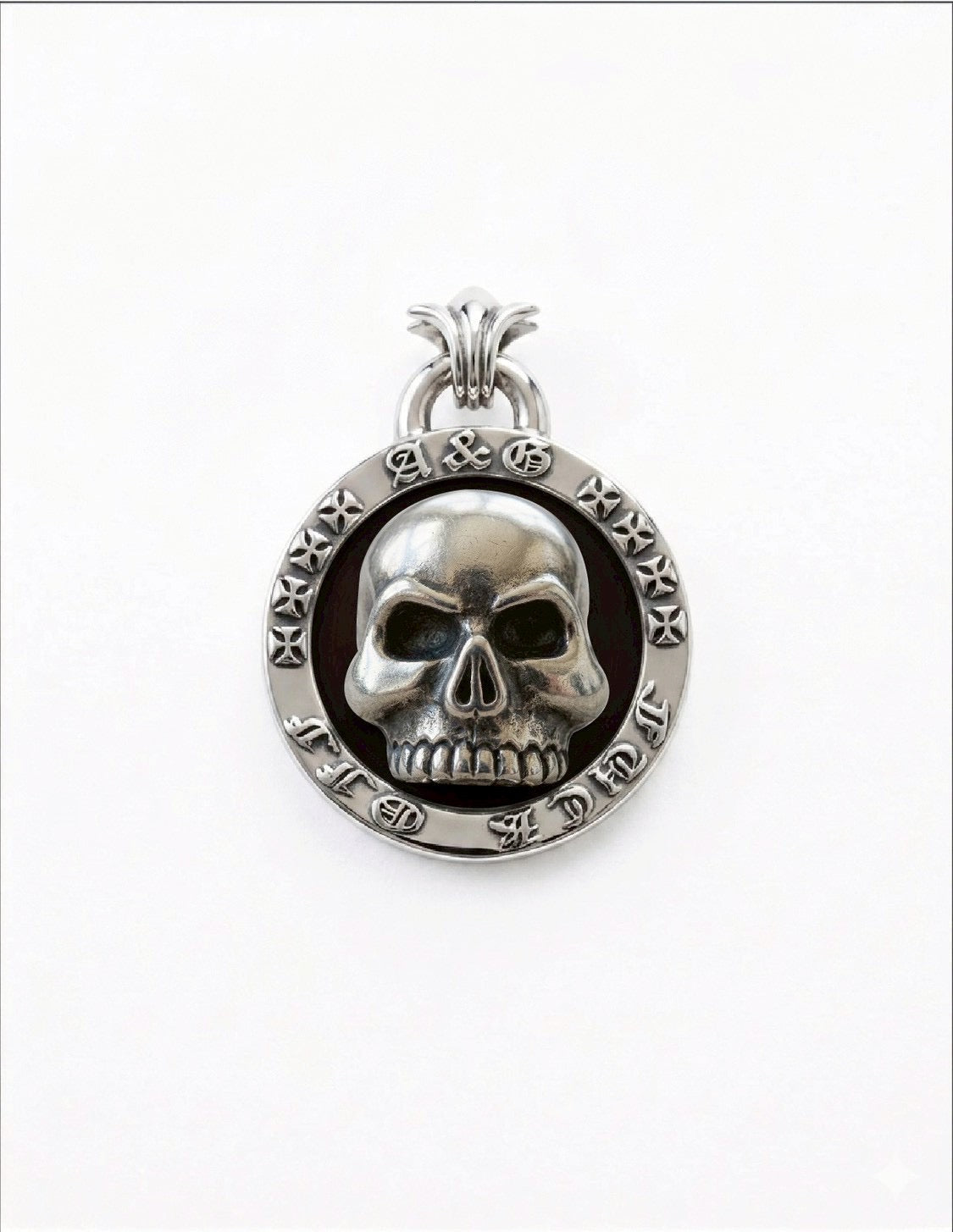 A&G【受注】MEDAL PENDANT TOP/SKULL