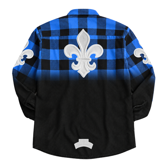 A&G【受注・限定】 HALF BLACK FLANNEL SHIRT FDL/BLACK&BLUE