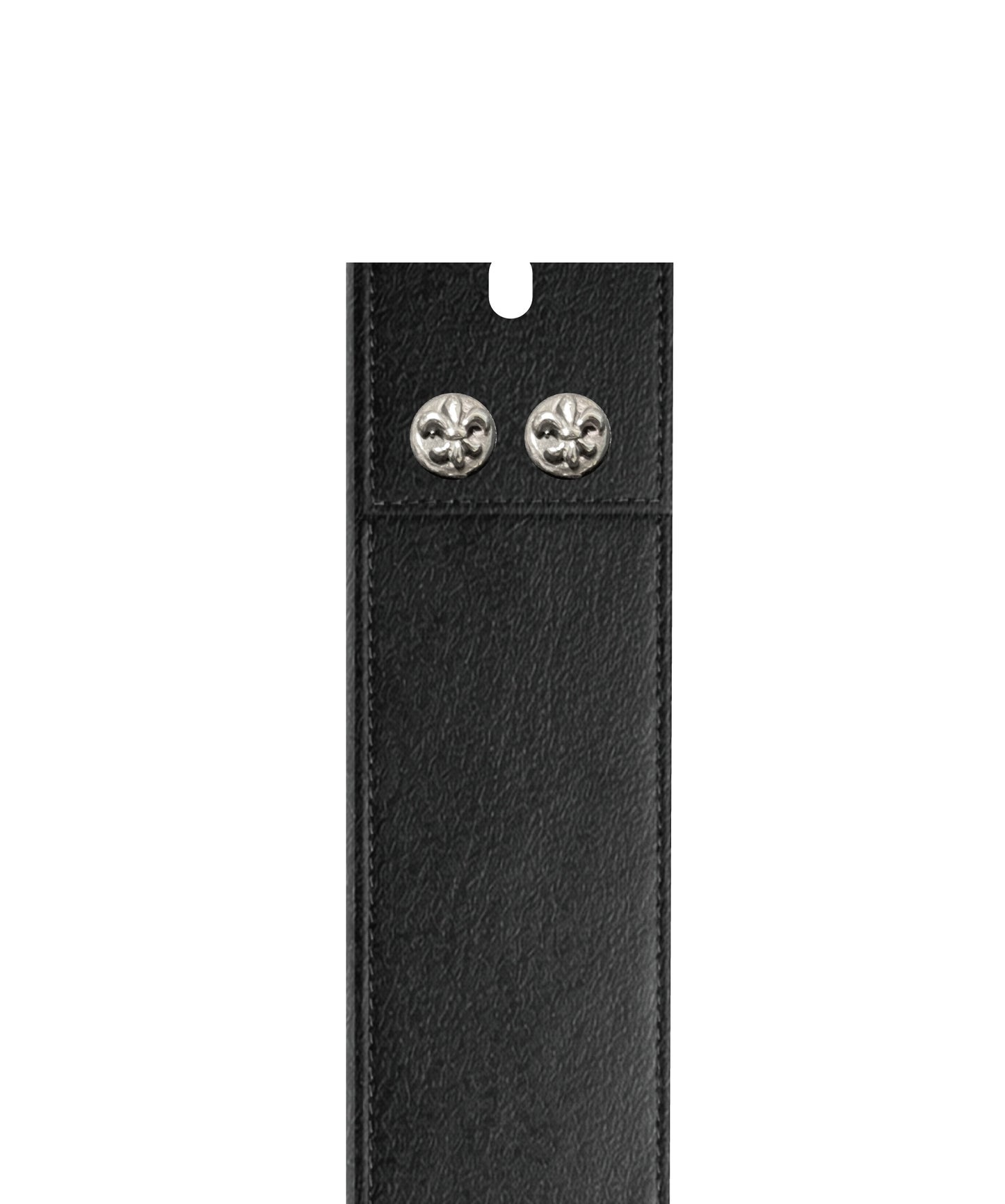 A&G 【受注】CROSS LEATHER BELT SILVER STUDS