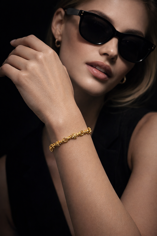 A&G【時価・受注】18k CROSS CHAIN BRACELET