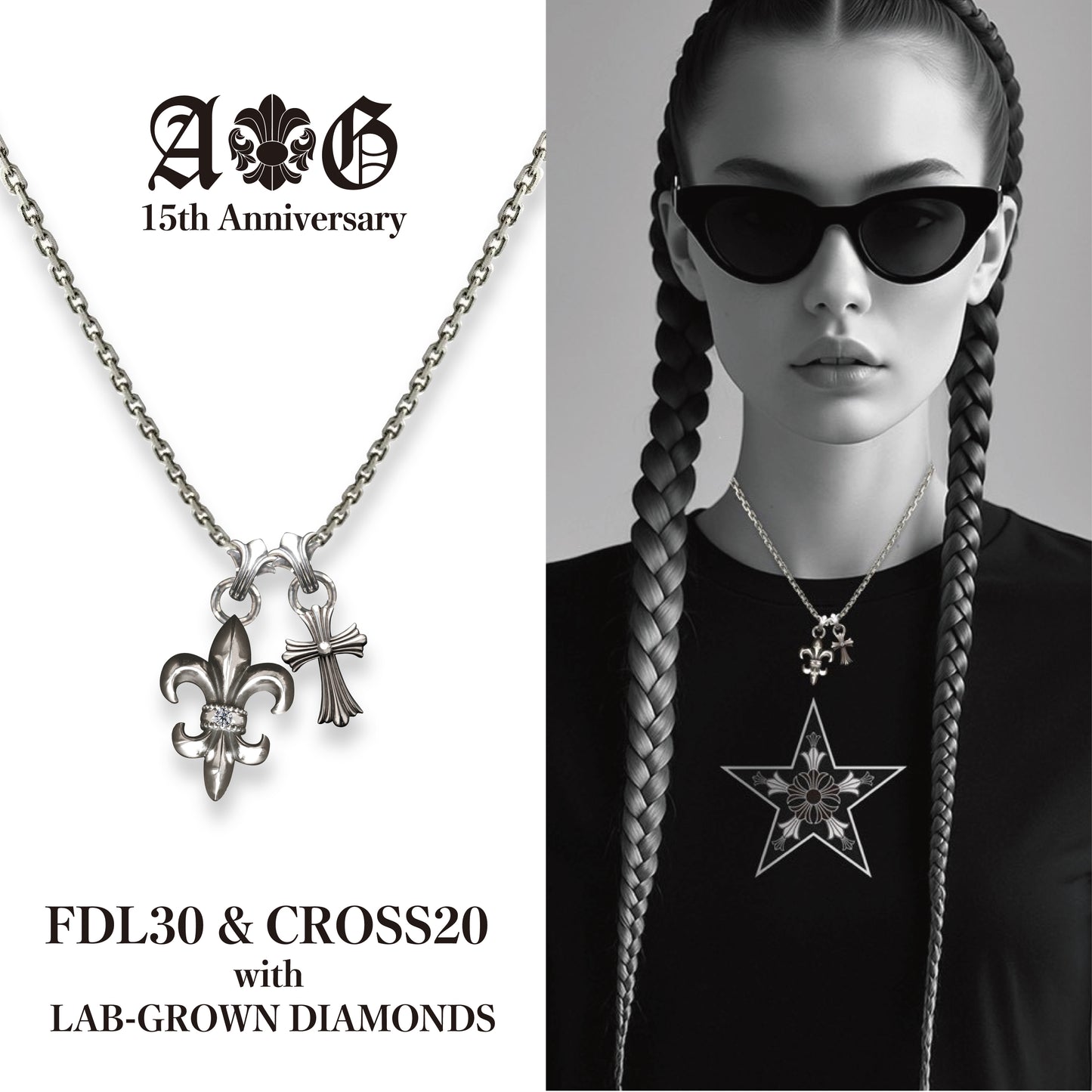 【受注予約特別割引限定5個】A&G JAPAN15th ANNIVLub DIAMOND FDL30+CROSSorFDL20+CHAIN(S)45cm SET (コピー)