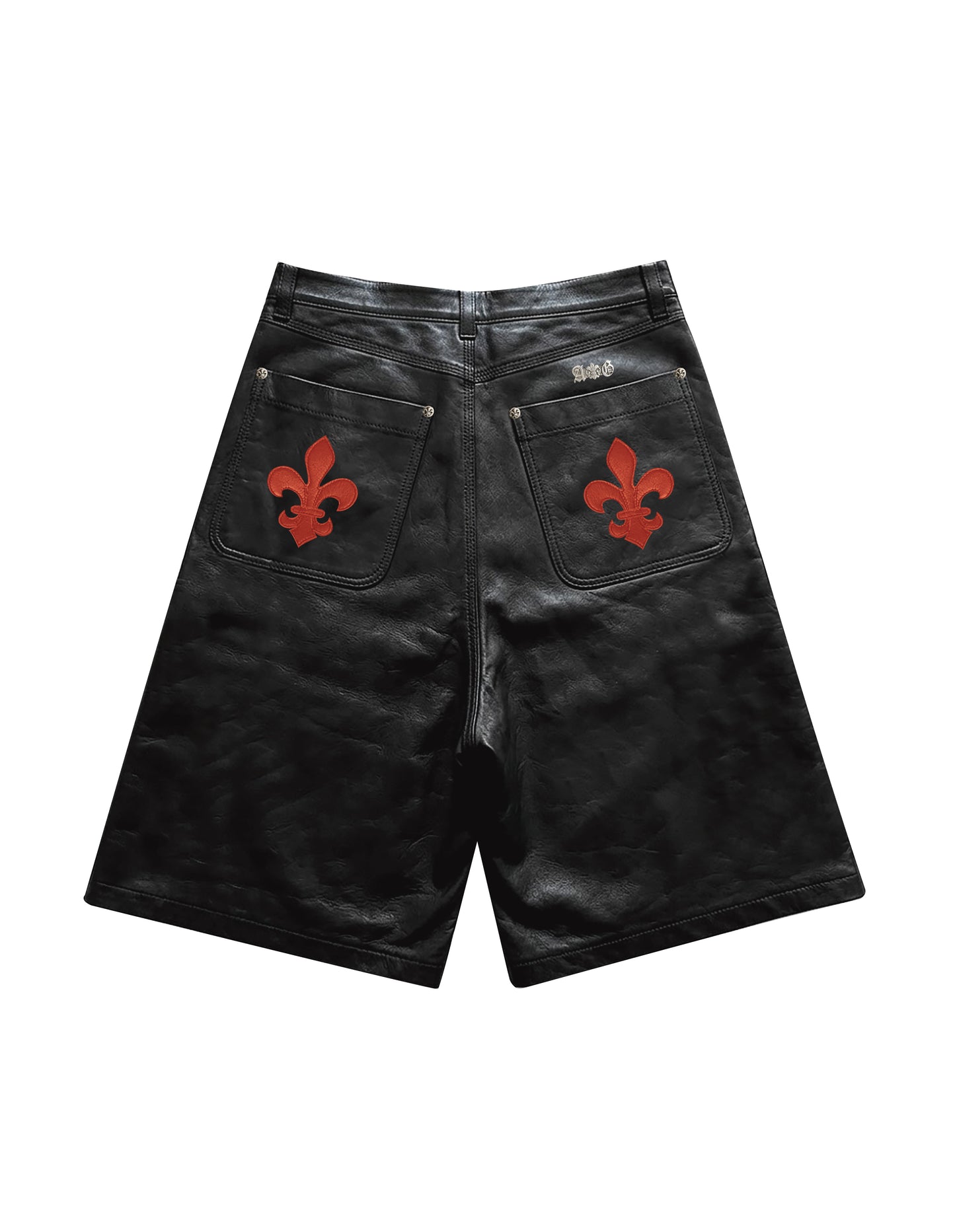 A&G【受注】 LEATHER SHORTS/FDL/RED