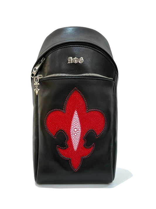 A&G Leather one shoulder bag  RED STINGRAY FDL【3営業日発送】