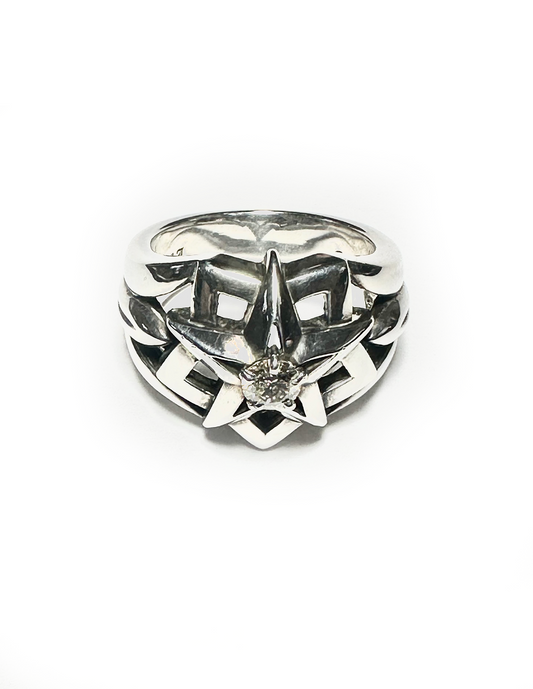 A&G DOUBLE STAR RING /DIAMOND【3営業日発送】