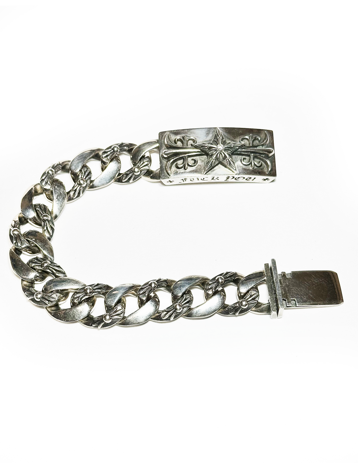 STAR FLORAL ID BRACELET/DIAMOND【3営業日発送】