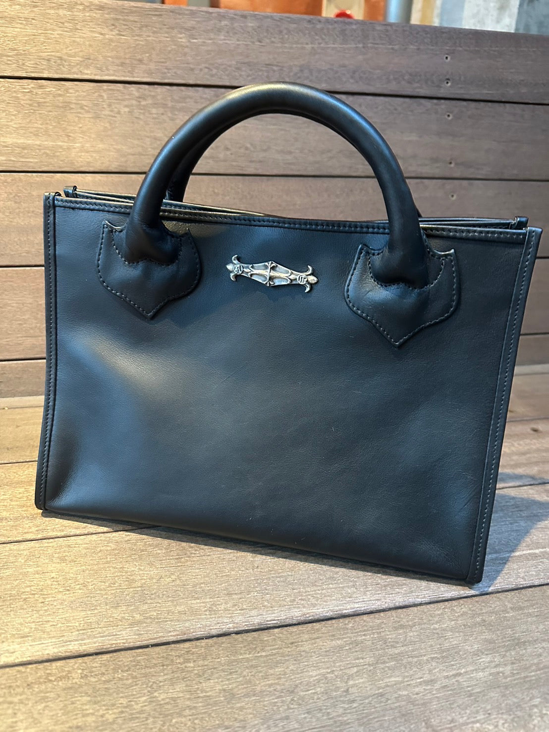 A&G【受注】LEATHER SQUARE TOTE BAG