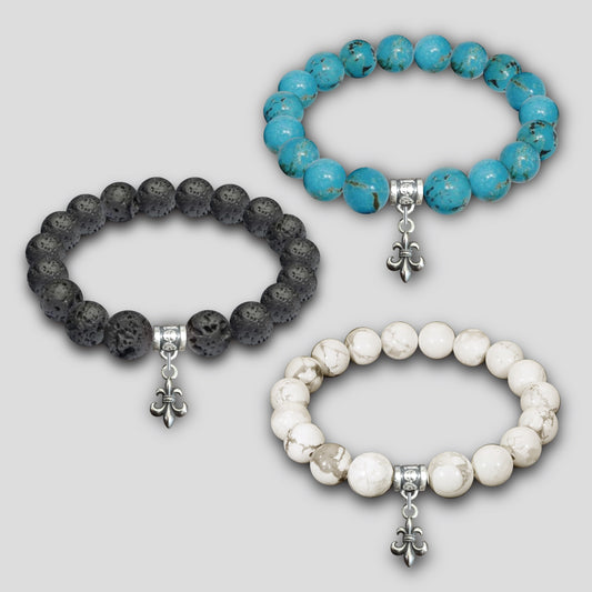 【A&G】STONE+SILVER925 BRACELET/FDL