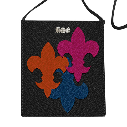 A&G【受注】LEATHER SHOULDER MINI BAG /MULTI COLOR BLUCK