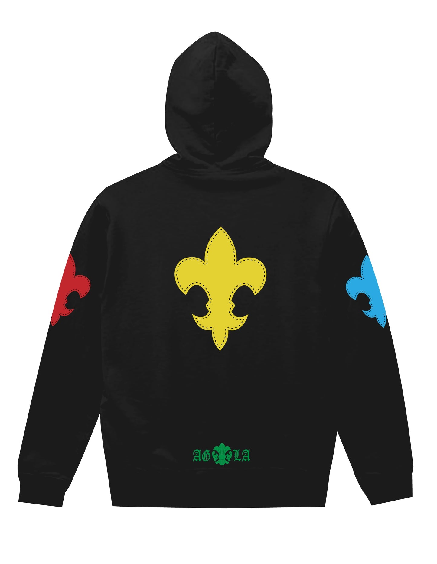 A&G【受注】15oz LEATHER MULUTI COLOR  PATCH  Hoodie