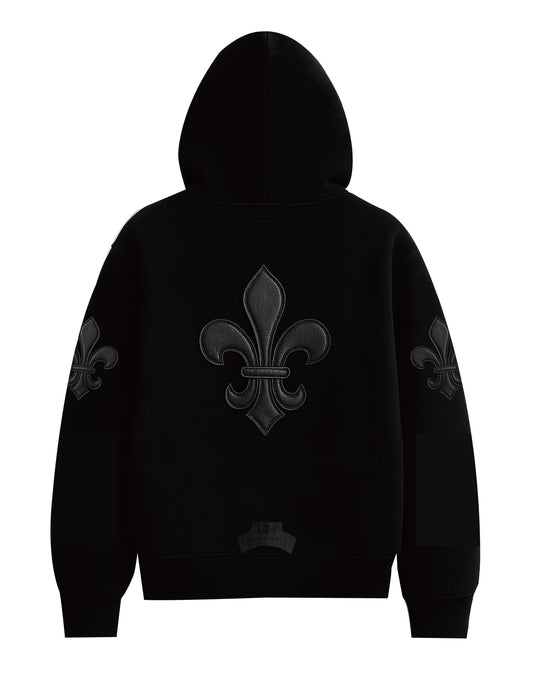 A&G【受注】15oz FDL LEATHER PATCH PULL OVER Hoodie