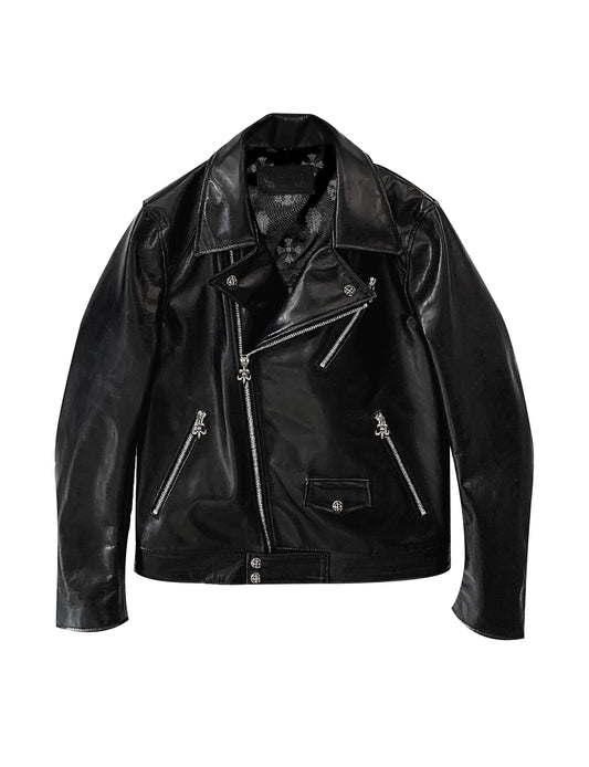 A&G【受注】 LEATHER DOUBLE BIKER JACKET