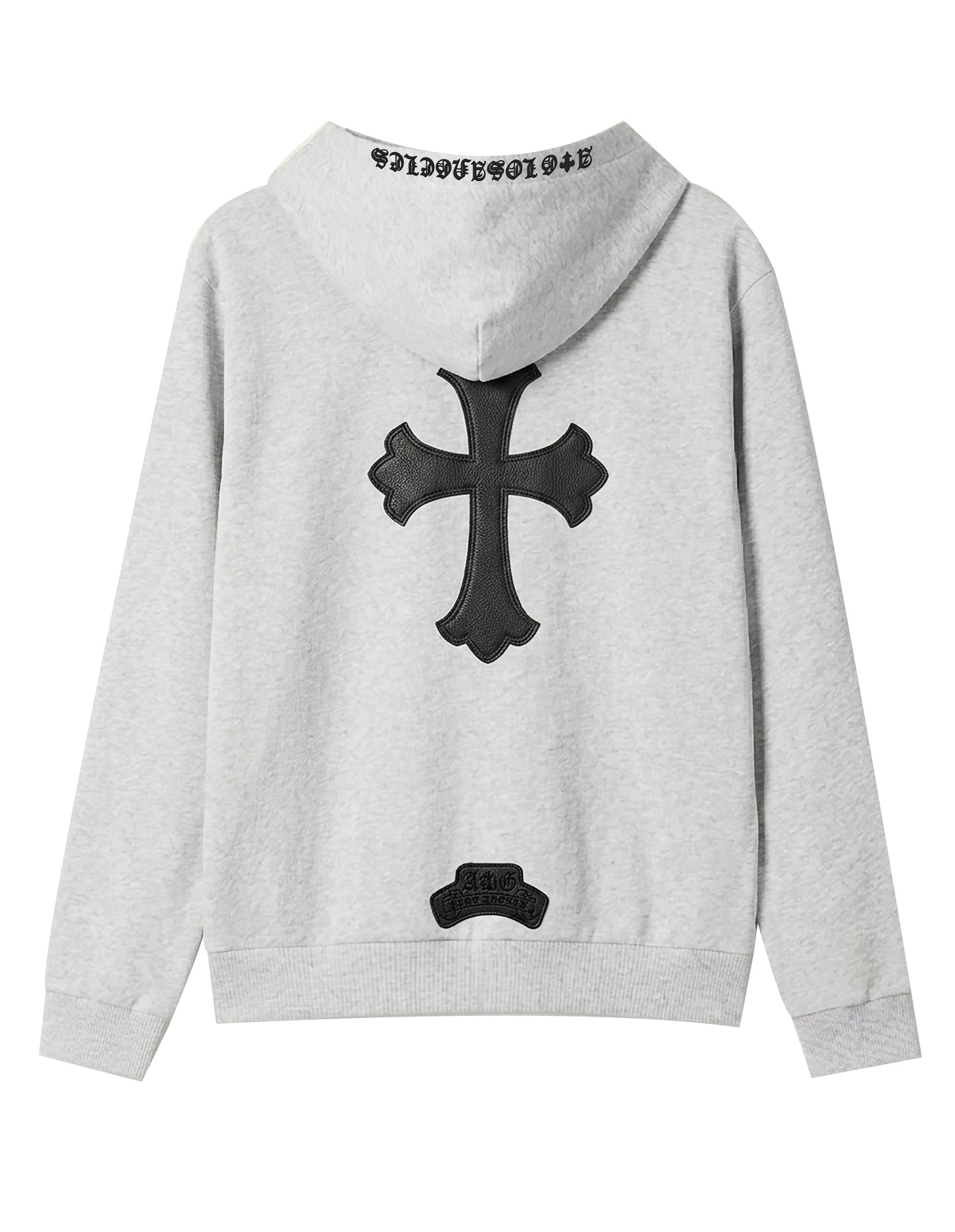 A&G【受注】SS SILK COTTON BLEND HOODIE GRAY/CROSS(LIMITD)