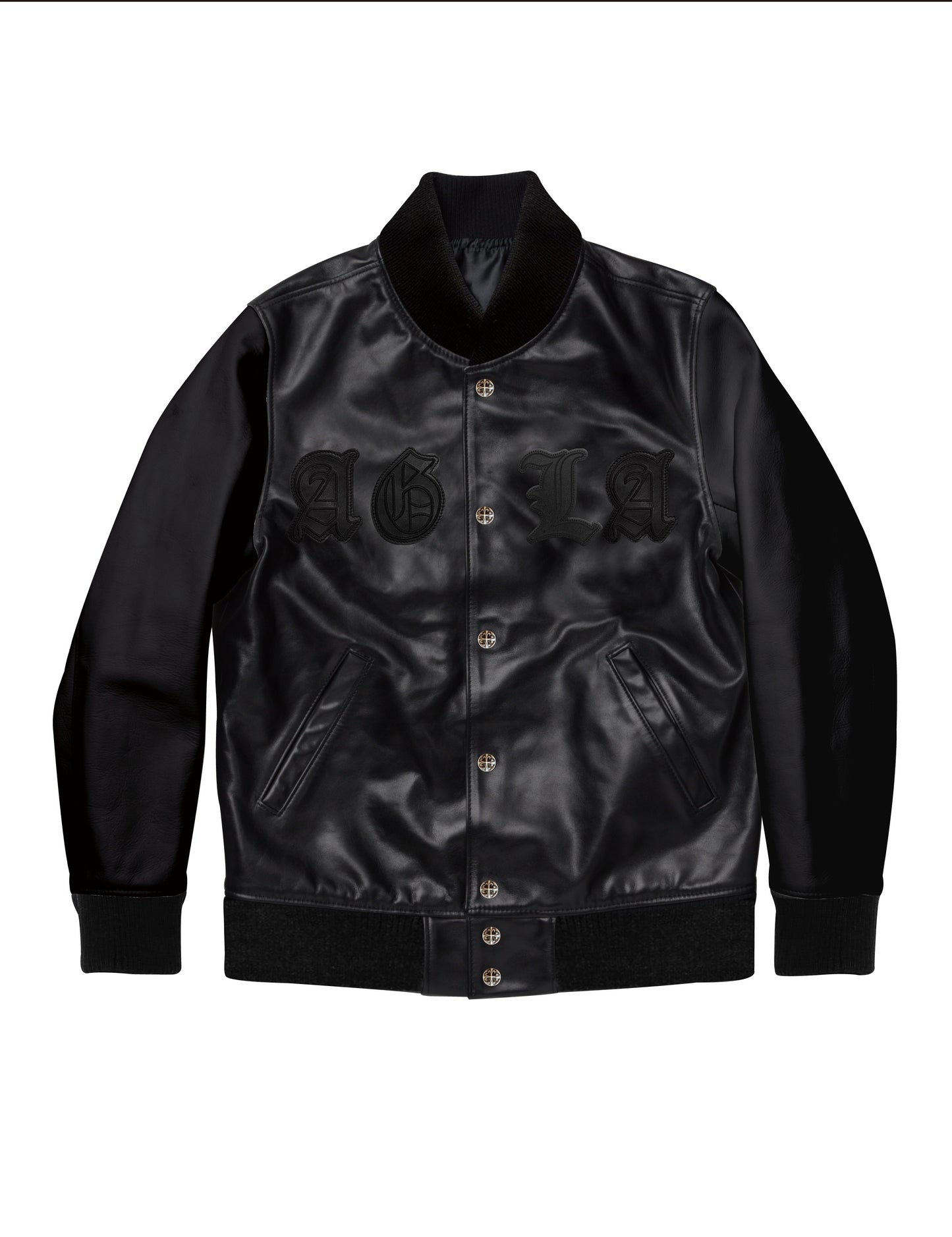 A&G【受注】 LEATHER COLORD STADIUM JACKET