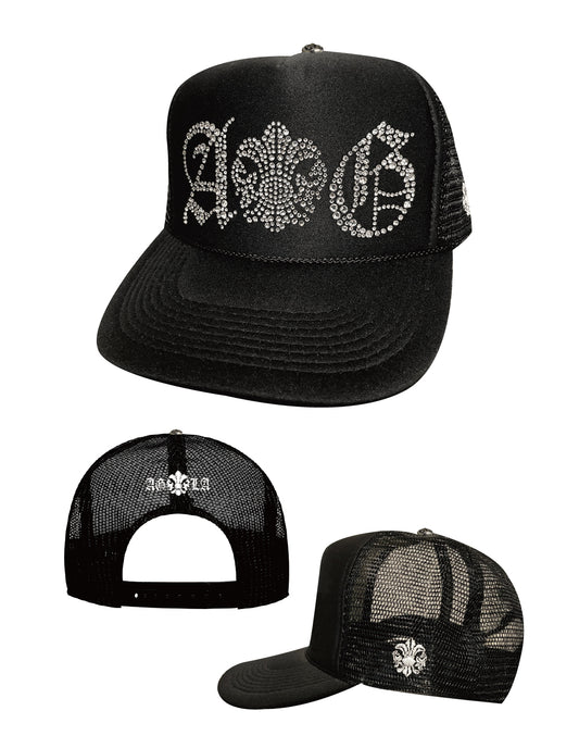 A&G【受注】FULL CRYSTAL A&G TRUCKER CAP+SILVER925