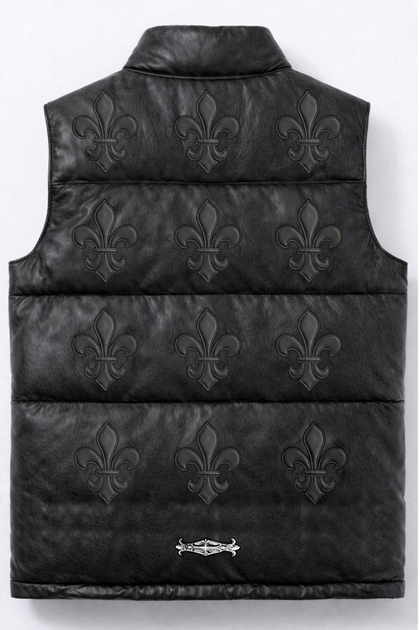 A&G【受注】ZIP DOWN LEATHER VEST