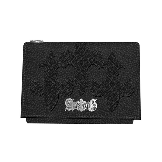 A&G LEATHER MINI WALLET BLACK