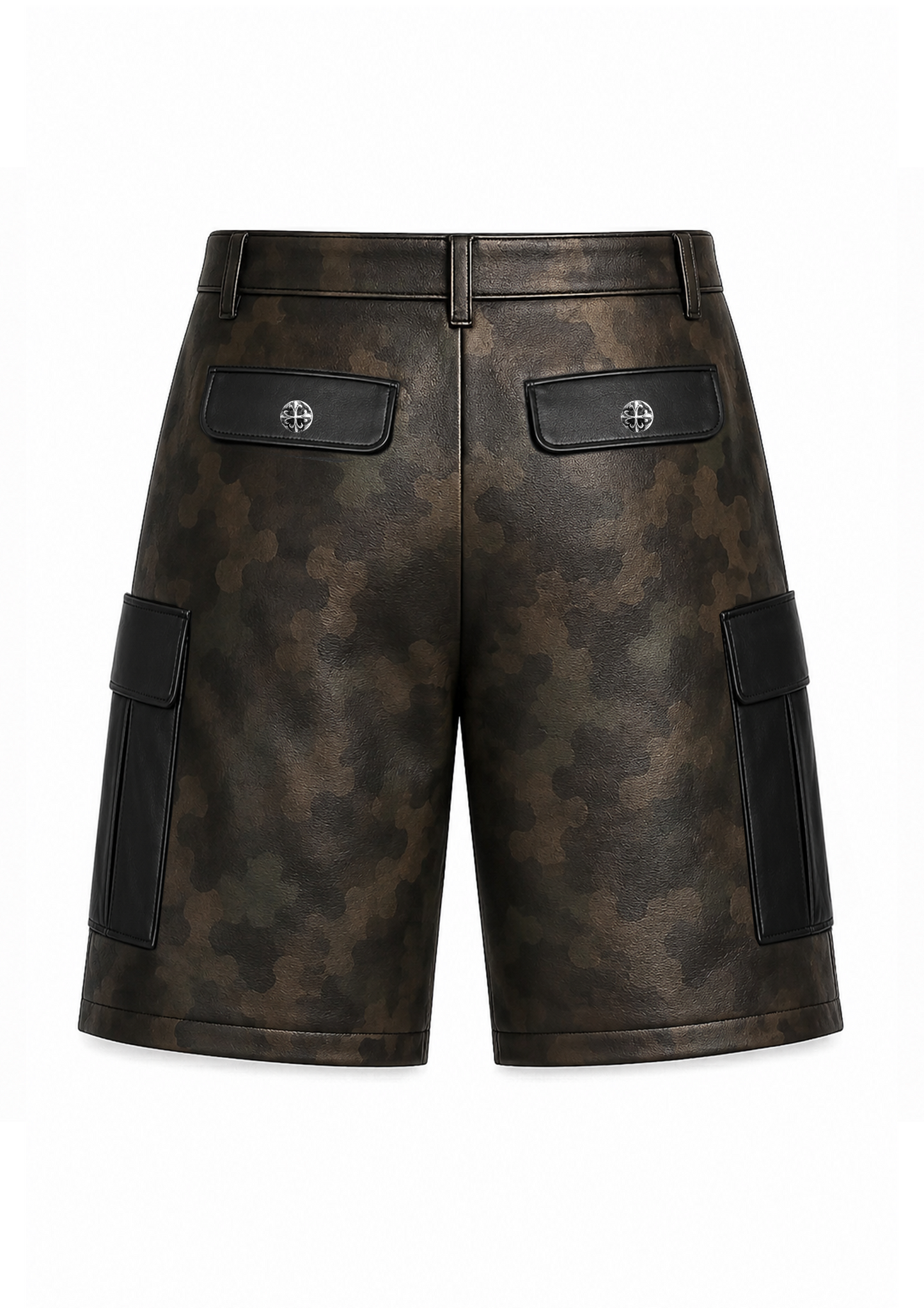 A&G【受注】 CAMO LEATHER SHORTS