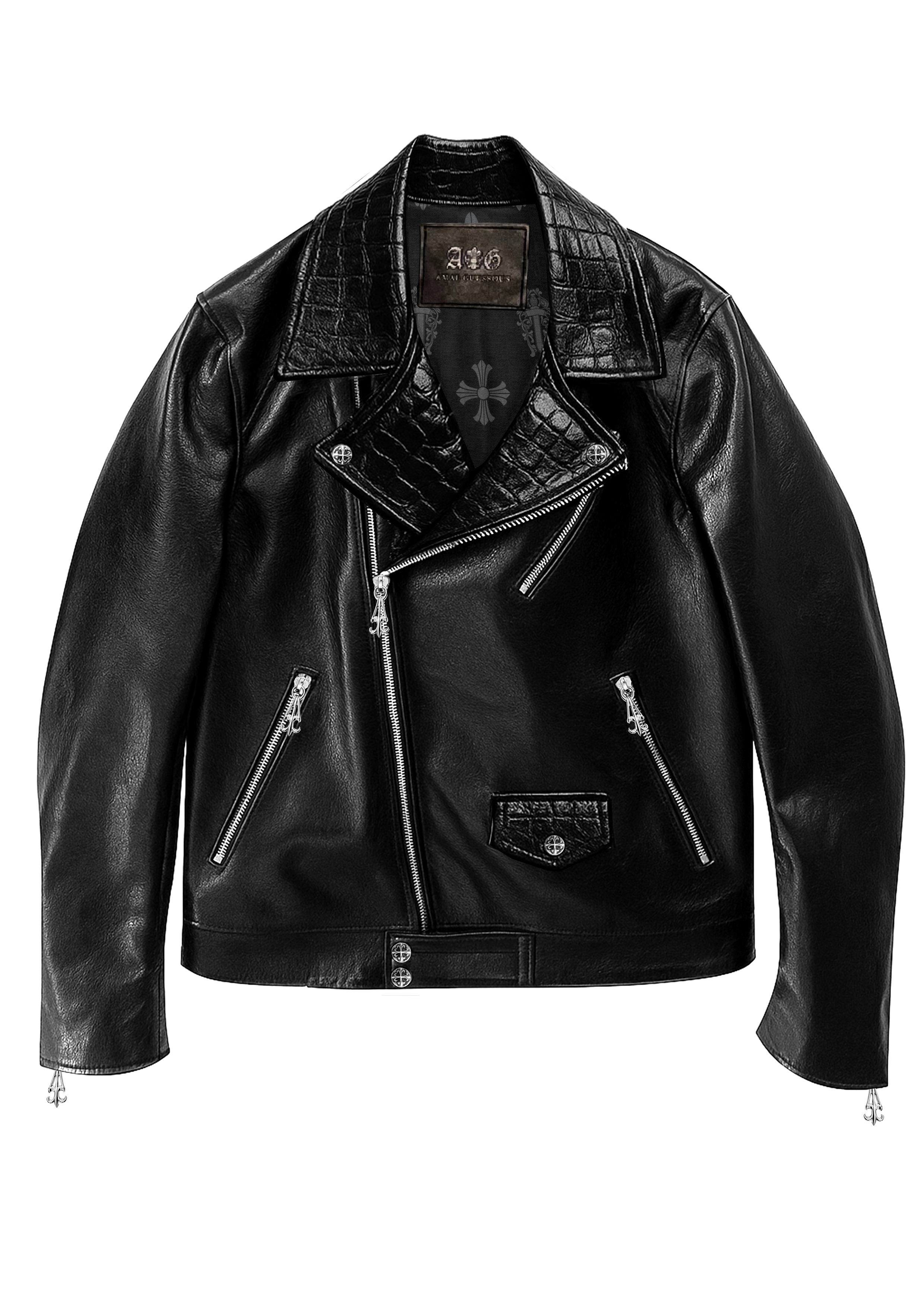 A&G【受注】COLLAR CROCODILE Double Rides Jacket – AGTOKYO