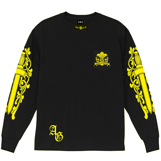 A&G【受注】DAGGER POCKET LONG SLEEVE TEE/YE