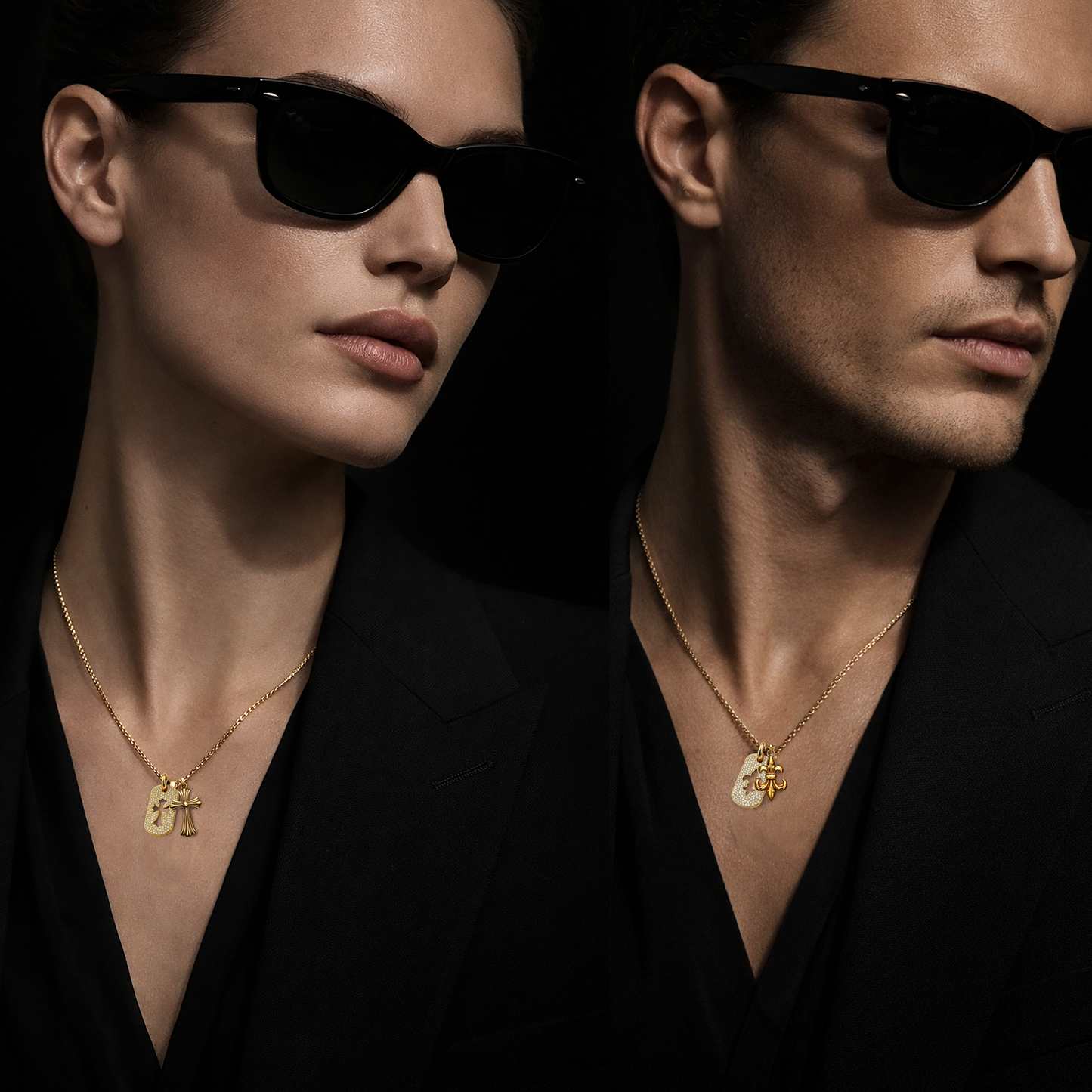 A&G【受注】 CUT OUT CROSS MINI DOGTAG