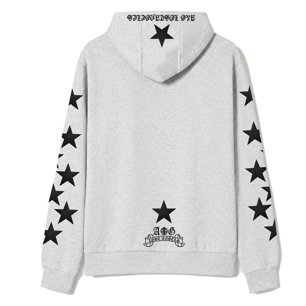 A&G【受注限定5着】SILK&COTTON HOODIE/STAR/GRAY