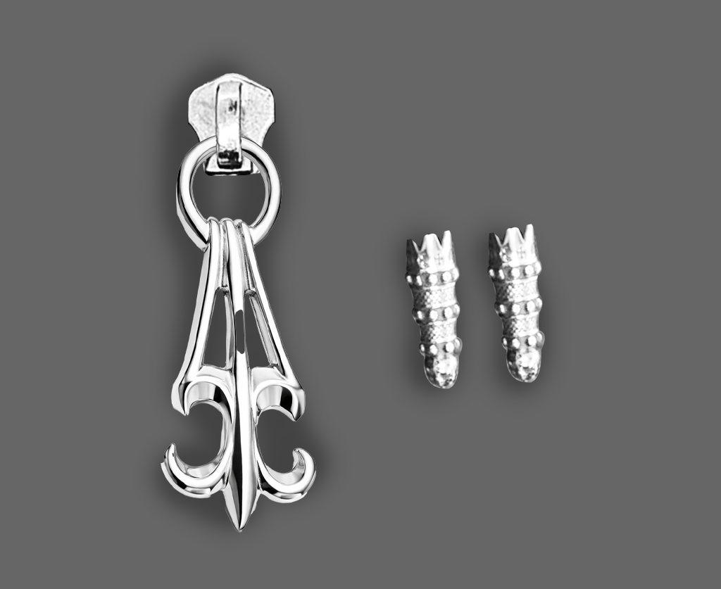 A&G【受注割引30%オフ対象】15oz A&G SILVER925ZIP UP Hoodie(GL)