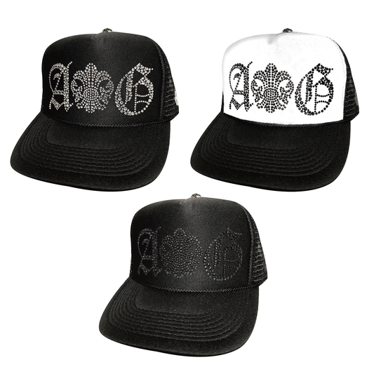 FULL CRYSTAL A&G TRUCKER CAP+SILVER925