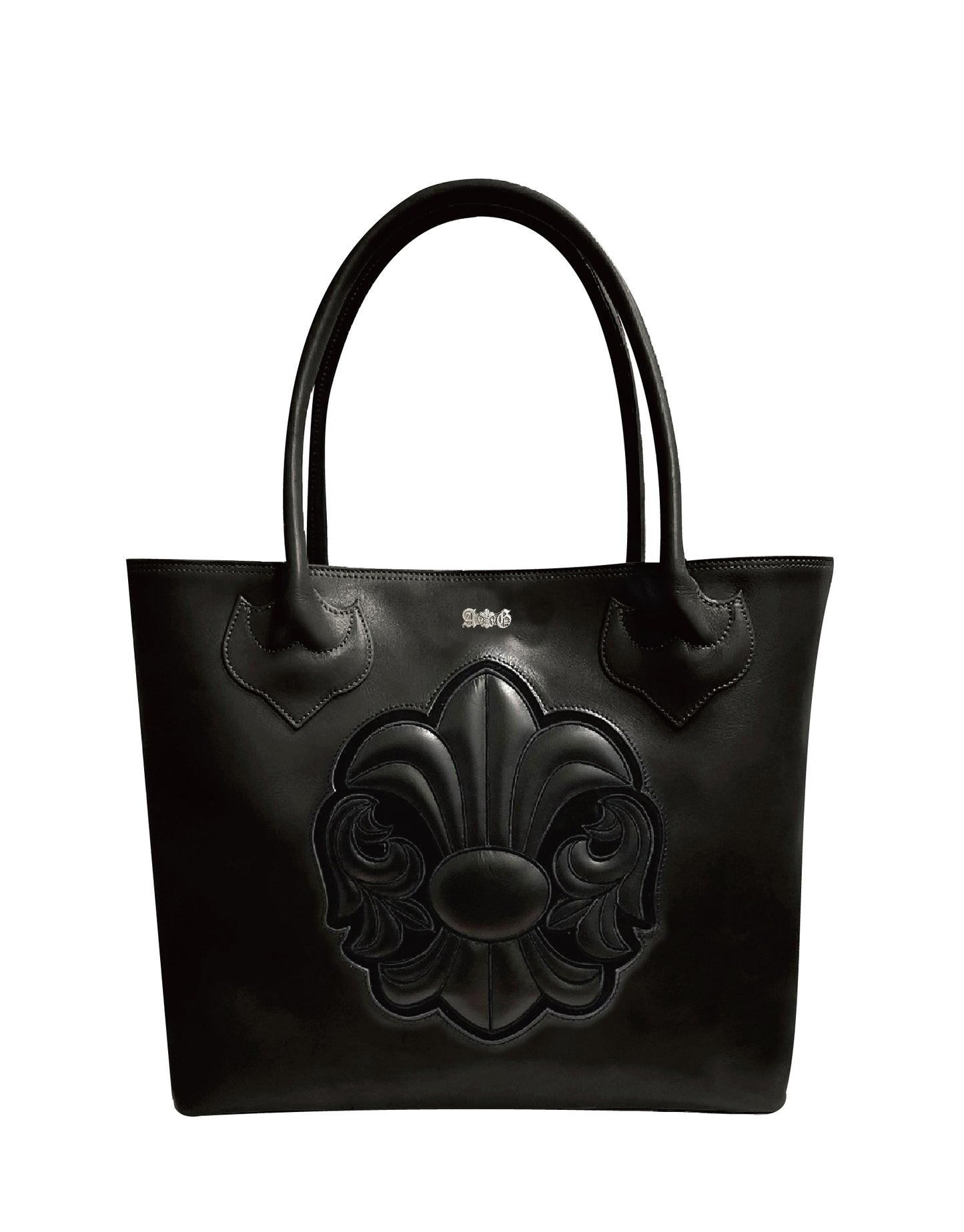 A&G【受注】Leather tote bag FDL BLACK
