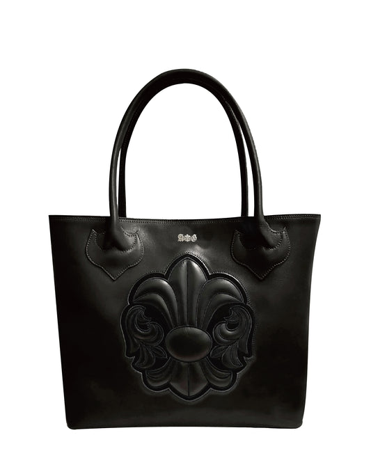 A&G【受注】Leather tote bag FDL BLACK