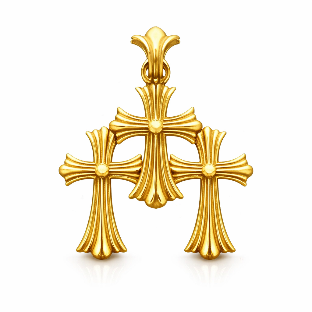 A&G【受注】18k 3CROSS20 PENDANT TOP