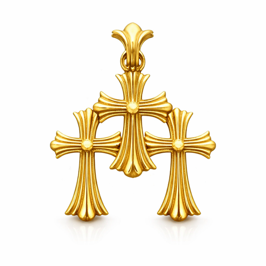 A&G【受注】18k 3CROSS20 PENDANT TOP
