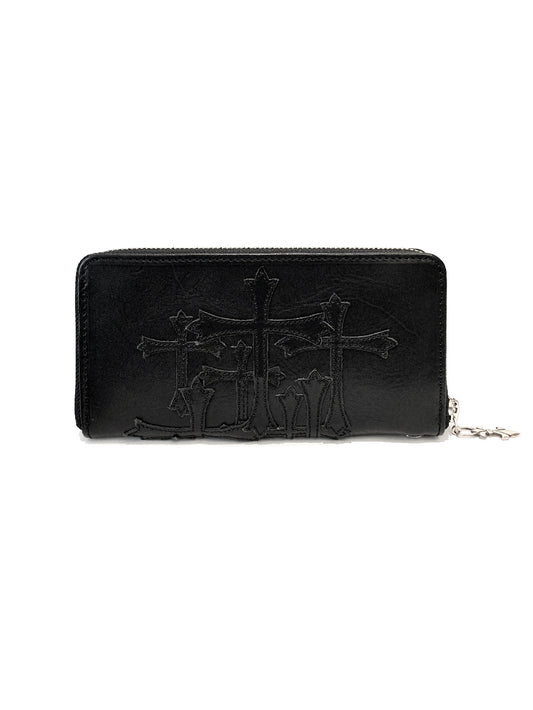 A&amp;G [Order] ROUND ZIPPER WALLET / CROSS