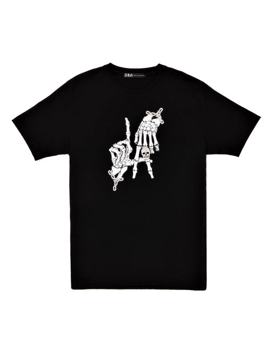 LA HAND SIGN FULL CRYSTAL TEE/BLACK【３営業日発送】