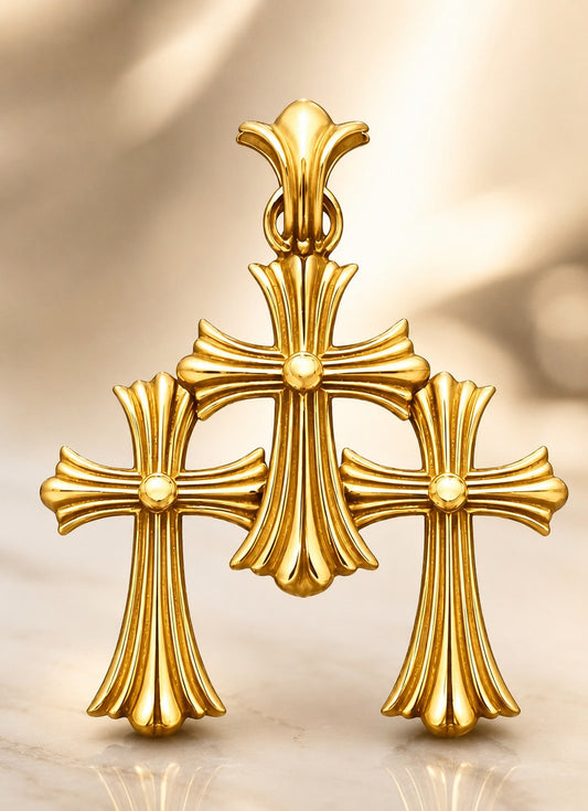A&G【時価・受注】18k 3CROSS20 PENDANT TOP