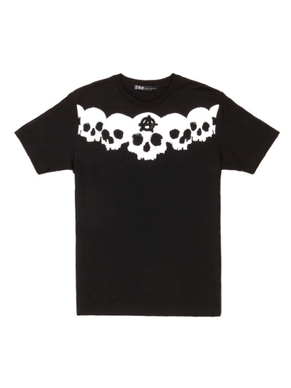 ANARCHY 7 SKULL FULL CRYSTAL TEE/BLACK [Ships in 3 business days]