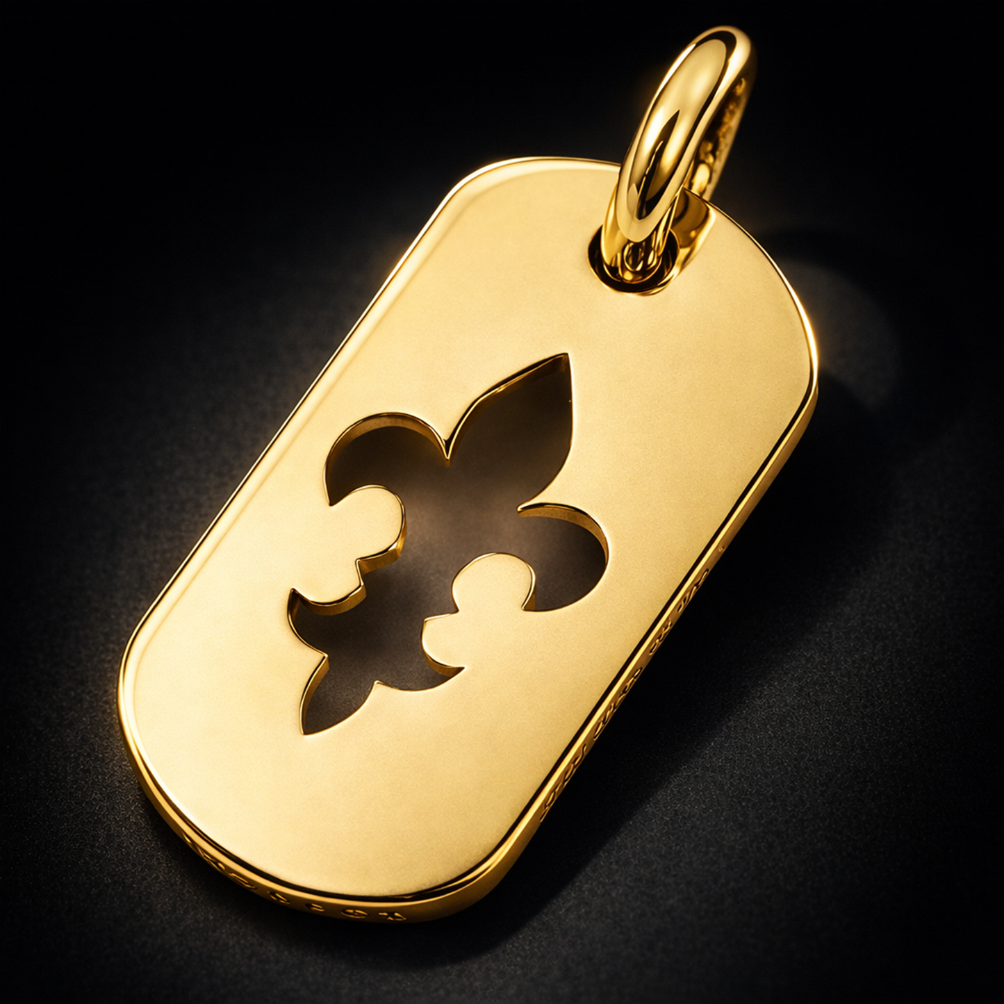 A&G【時価・受注】 18k CUT OUT FDL  MINI DOGTAG