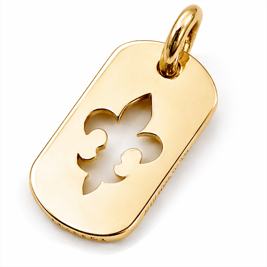 A&G【時価・受注】 18k CUT OUT FDL  MINI DOGTAG