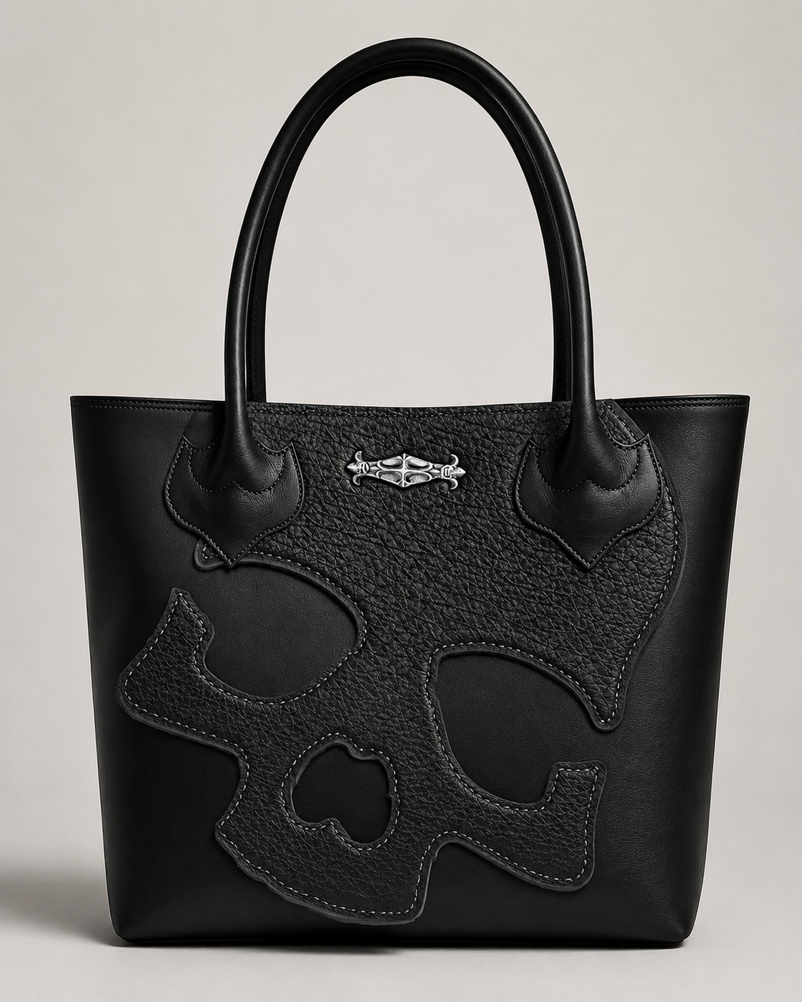 A&G【受注】SKULL LEATHER TOTE BAG