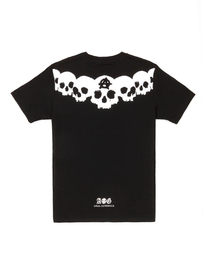 ANARCHY 7 SKULL FULL CRYSTAL TEE/BLACK [Ships in 3 business days]