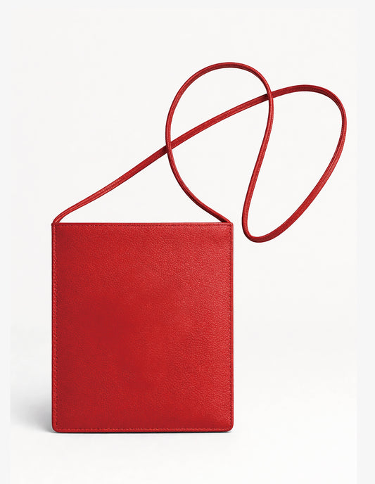 A&G【受注】RED LEATHER SHOULDER MINI BAG FDL45